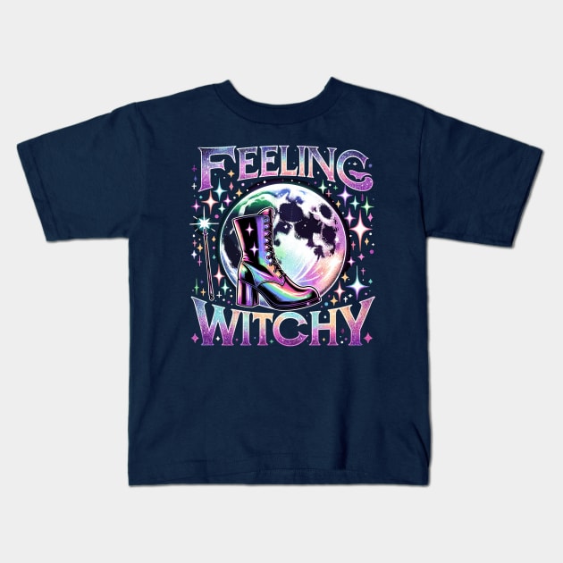 Special Halloween "Feeling Witchy" Design Kids T-Shirt by WEARWORLD